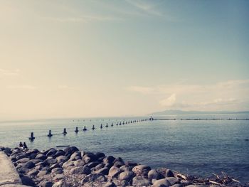 Scenic view of sea against sky