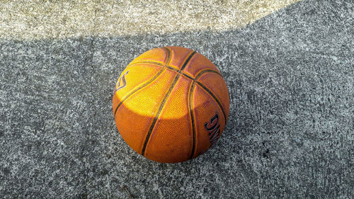 High angle view of basketball hoop