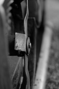 Close-up of machine part
