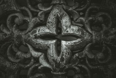 Full frame shot of old sculpture