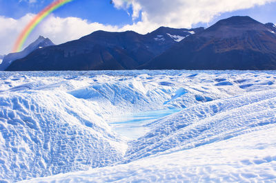 Beautiful scenery of the perito moreno glacier