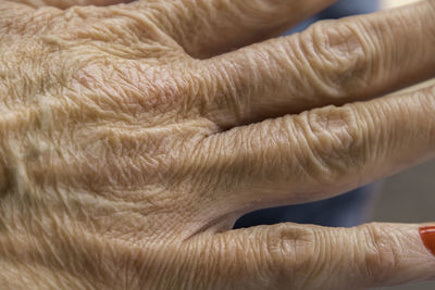 Close-up of woman hand with tattoo