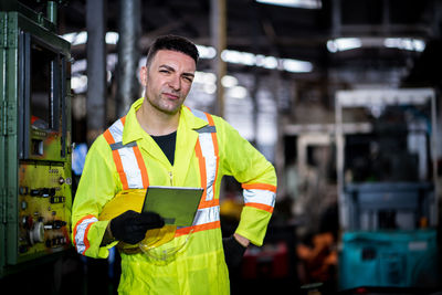 Portrait of man working