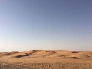 Sand dunes in a desert