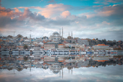 Boats in harbor