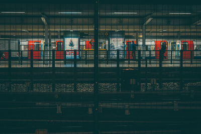 Train at railroad station