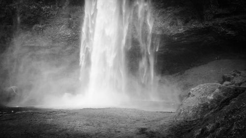 Scenic view of waterfall