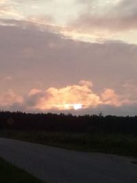 Road passing through landscape