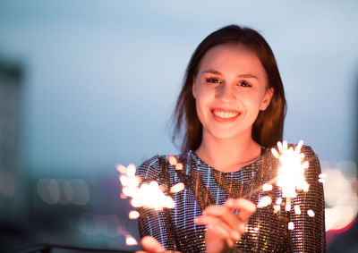 Portrait of a smiling young woman