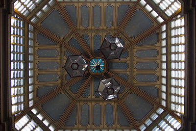 Low angle view of ceiling of cathedral