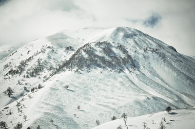 High mountains in georgia in the winter time