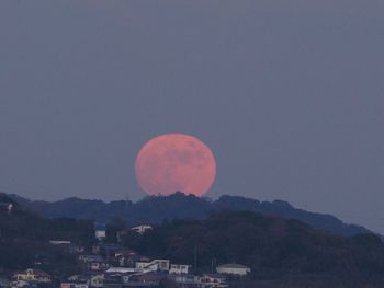 Scenic view of mountains against clear sky