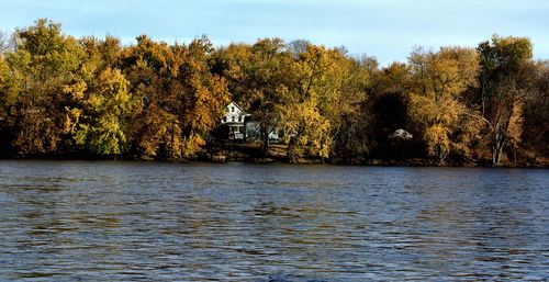 Scenic view of river against sky