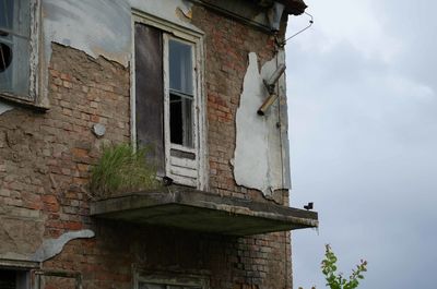 Low angle view of building against sky