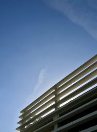 Low angle view of modern building against sky