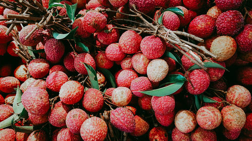 Full frame shot of strawberries