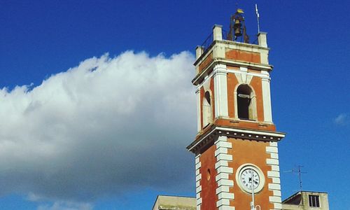 Low angle view of clock tower