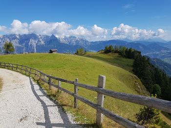 Scenic view of landscape against sky