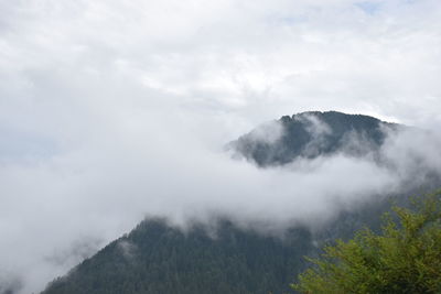 High angle view of mountains