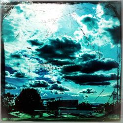 View of road against blue sky