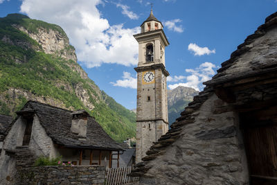 Low angle view of church