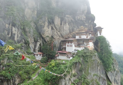 High angle view of a temple