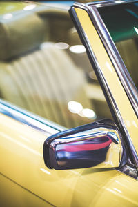 High angle view of vintage car