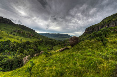 Scenic view of landscape against sky
