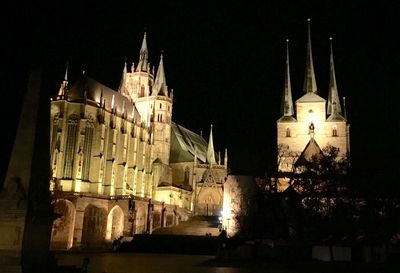 View of church at night