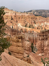 View of rock formations