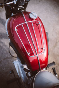 Close-up of car on road