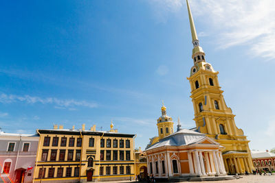 Low angle view of building against sky