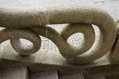 Close-up of sculpture