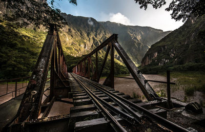 View of railroad tracks against sky