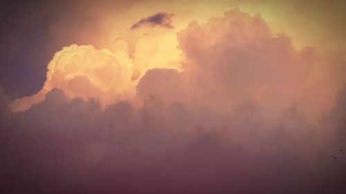 Low angle view of cloudy sky