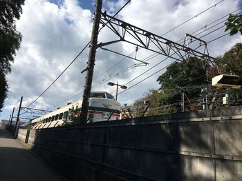 Low angle view of bridge against sky