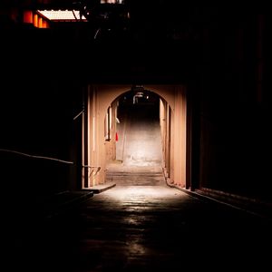 Empty corridor of building