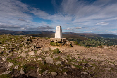 View of the black mountains from the top of sugar loaf