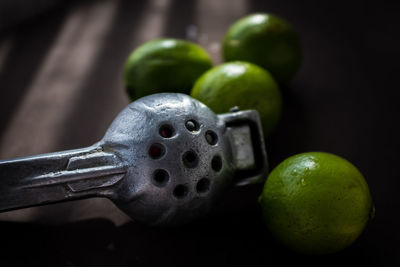 Close-up of apple on table