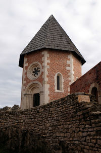 Low angle view of historical building against sky