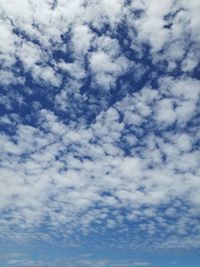 Low angle view of cloudy sky