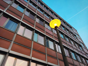 Low angle view of building against clear sky