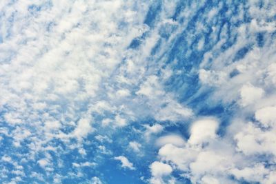 Low angle view of clouds in sky