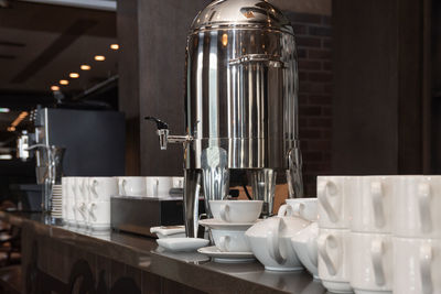 Close-up of coffee on table