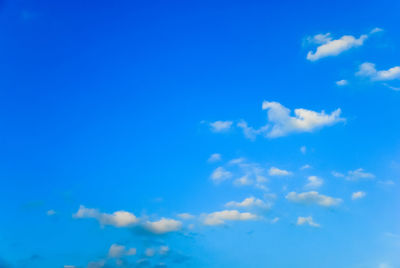 Low angle view of blue sky