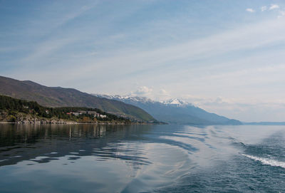 Scenic view of sea against sky