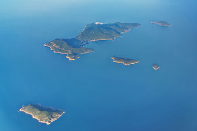 Aerial view of cham islands in south china sea