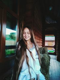 Portrait of a smiling young woman