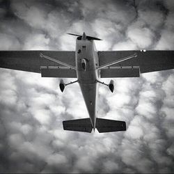 Low angle view of cloudy sky