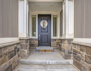 Entrance of building